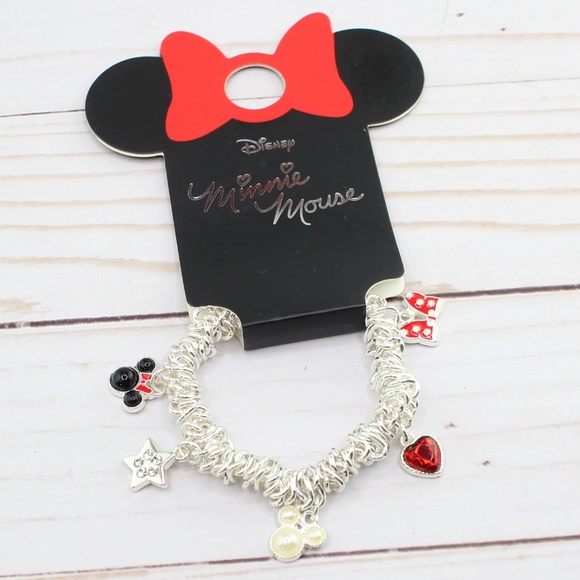 The Minnie Resin Stretch Bracelet-Pink main image 1
